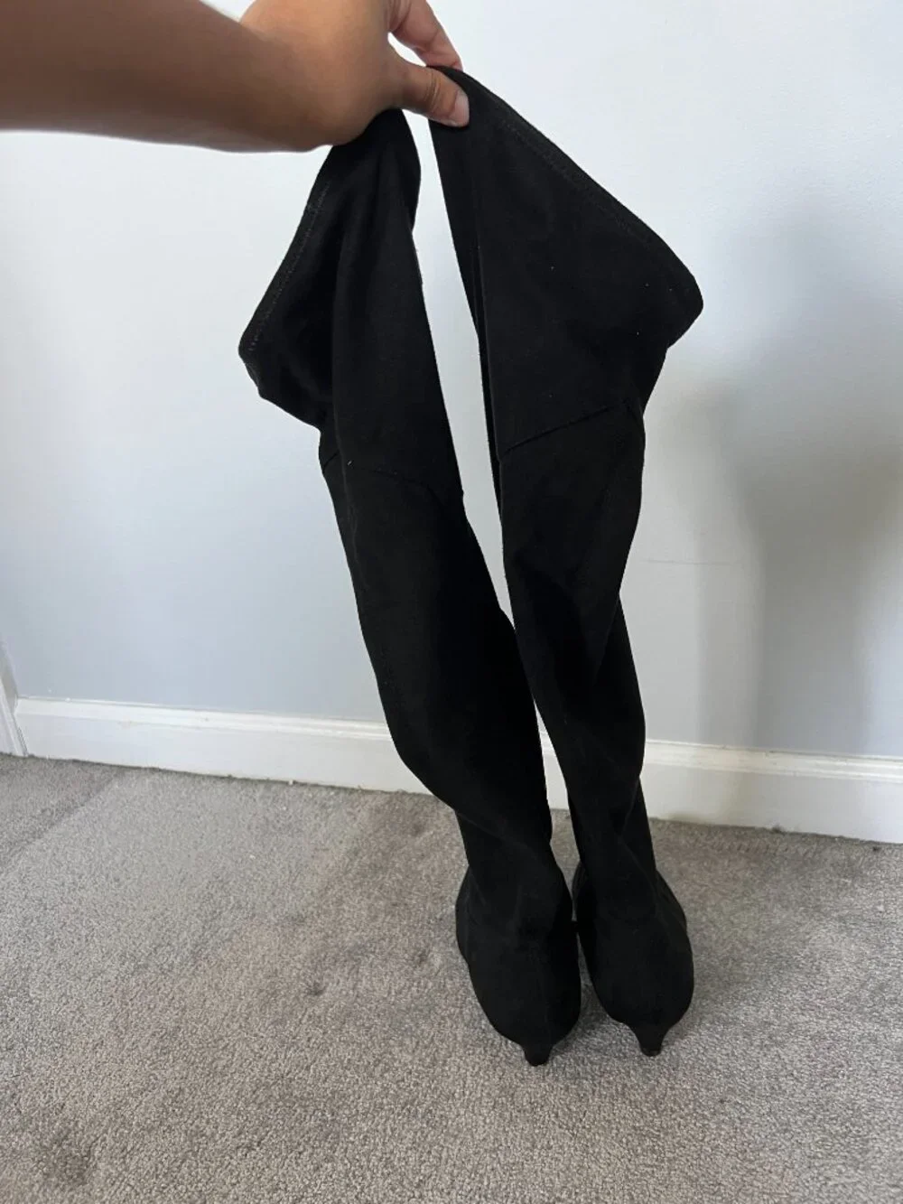 IMPO Black Stretch Over-The-Knee Boots 7M